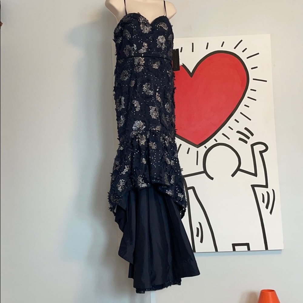 Aidan Mattox Strapless Embellished Dress Gown NWT